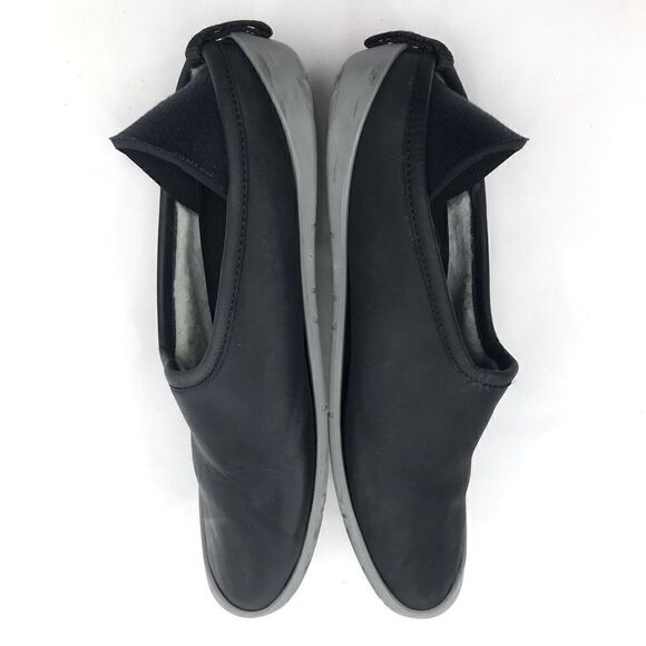 Mahabis LUXE Black Leather Wool Interior Convertible Shoes - Picture 7 of 16